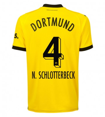 Borussia Dortmund Nico Schlotterbeck #4 Hjemmebanetrøje 2023-24 Kort ærmer